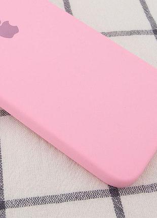 Чохол silicone case square full camera protective (aa) для apple iphone 7/8/se (2020) (4.7") рожевий / light pink 2