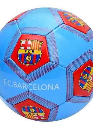 Мяч футбольный размер 5 пвх вес 280г fcb en 3313 тм metr