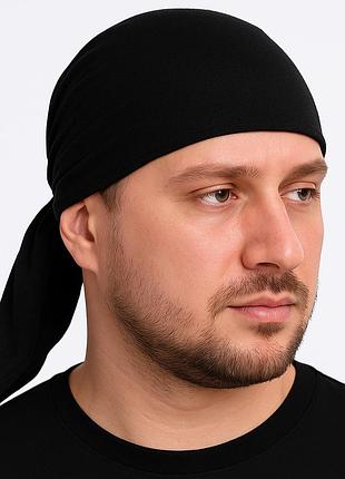 Мужская бандана на голову, черный
