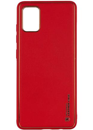 Шкіряний чохол xshield для samsung galaxy a04s червоний / red