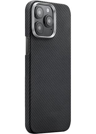 Чохол pc carbon protection slim with magsafe для apple iphone 14 pro max (6.7") black