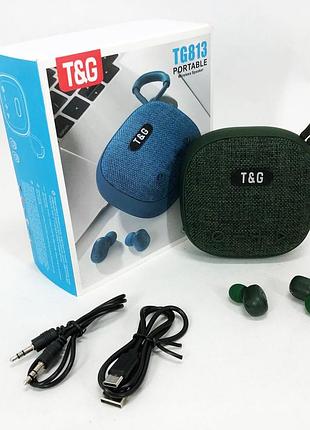 Активная акустическая колонка с аккумулятором tg813, портативная колонка bluetooth стерео qz-64