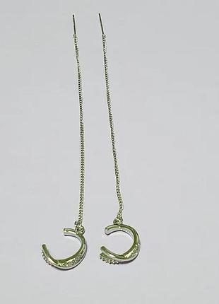 Сережки кафф обманка