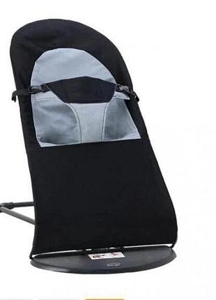 Дитяче кресло-шезлонг baby recliner chair кресло-качалка чорний ma294 (1ящ.=15шт.)