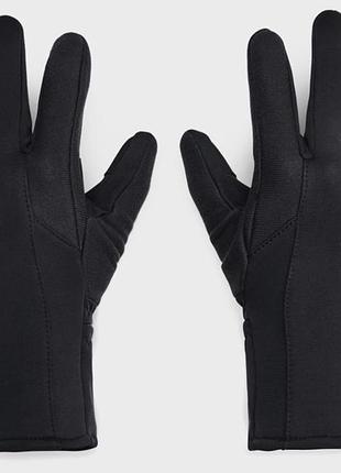 Перчатки ua storm fleece gloves черный жин 1365972-001