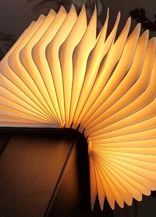 Аккумуляторная настольная лампа-книга, usb