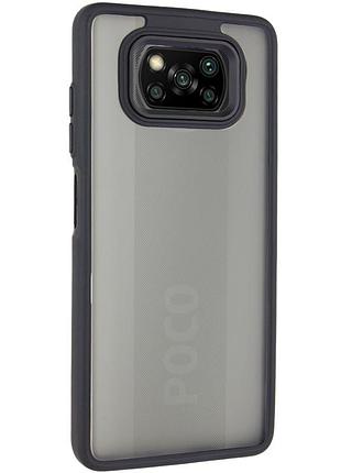 Чохол tpu+pc lyon frosted для xiaomi poco x3 nfc / poco x3 pro black