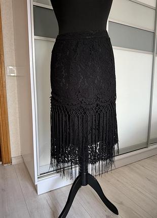 Спідниця з бахрамою