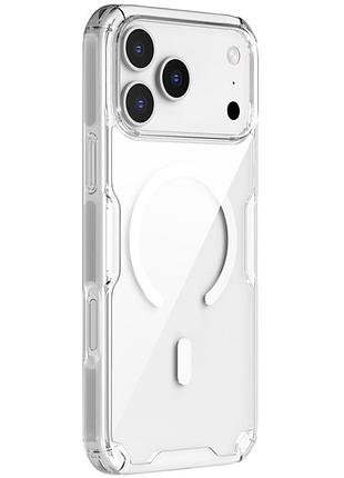 Tpu чохол nillkin nature pro magnetic для apple iphone 17 pro (6.3") безбарвний (прозорий)
