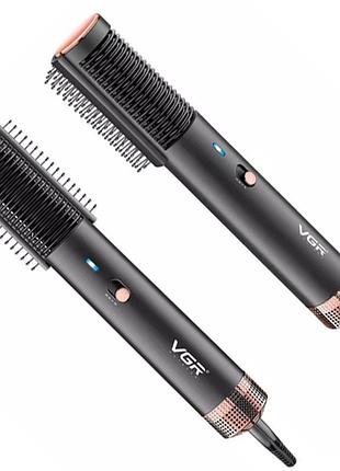 Фен-щітка з іонізацієй 2в1, 550вт, vgr v-490