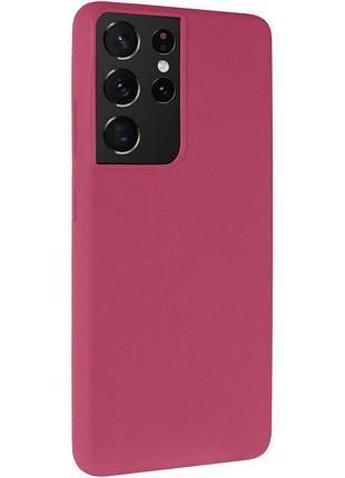 Чехол silicone cover ummi lakshmi (aa) для samsung galaxy s21 ultra бордовый / marsala