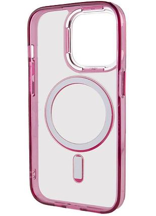 Чехол tpu iris with magsafe для apple iphone 13 pro max (6.7") бордовый 4