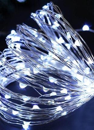 Гирлянда нить от сети, 200led, белый