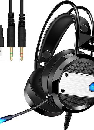 Ігрові навушники з мікрофоном 2 x 3.5 мм, usb, кабель 2.2 м, xo ge-02