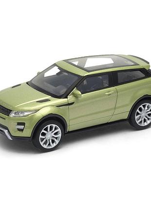 Машинка инерционная land rover range rover evoque technodrive 250388w(green) масштаб 1:43
