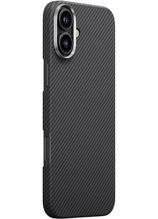 Чохол pc carbon protection slim with magsafe для apple iphone 17 (6.3") black