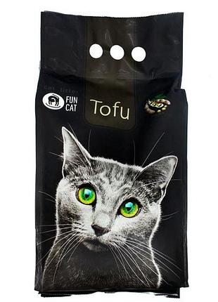 Fun cat tofu наполнитель с ароматом зеленого чая, 5 л