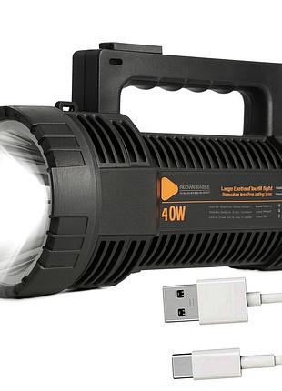 Ручний ліхтар акумуляторний 40w, usb, fa-2606-40w