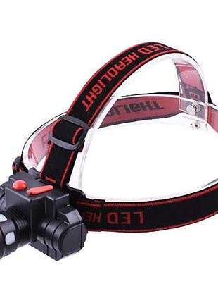 Налобный фонарь c zoom, от 18650 или 3хaaa, bl cb 0604 t6