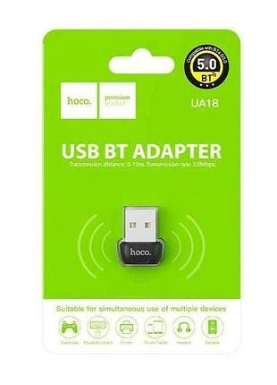 Адаптер bluetooth ua18 5.0 10м тм hoco