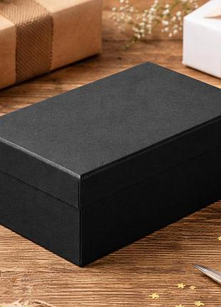Подарункова коробка прямокутна (11,5 x7,5x5,5см), чорний