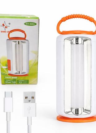 Аккумуляторный фонарь 4000 mah, usb, sh-330a