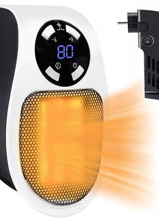 Мини обогреватель в розетку 500w, portable heater + пульт управления