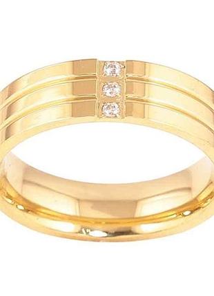 Каблочка stainless steel цвет 14к узор с кристаллами 6мм 10751 р.18 тм xuping