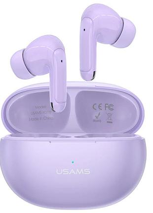 Беспроводные tws наушники usams-xd18 x-don series bt 5.3 purple