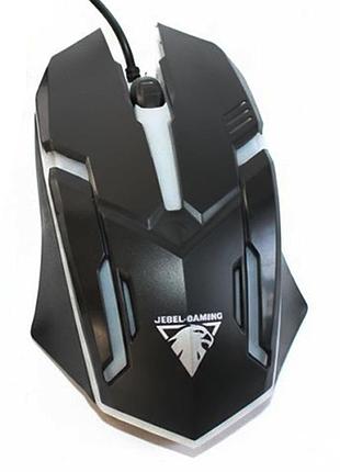 Ігрова миша з підсвічуванням rgb, від usb, 1500 dpi, jedel m66
