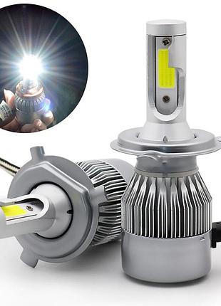 C6 h4 комплект автомобильных ламп светодиодных 12v, 2шт
