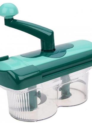 Шинковка механическая ручная nicer dicer twist, овощерезка для продуктов, овощерезка с насадками ph-18