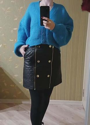 Яскраво блакитний кардиган