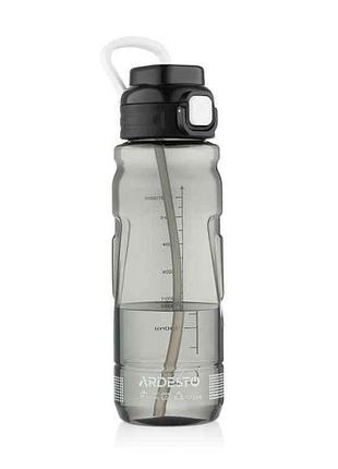 Пляшка для води sport чорний 1л тм ardesto