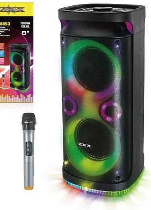Акустическая переносная колонка 8" с пультом и микрофоном, zxx-8850