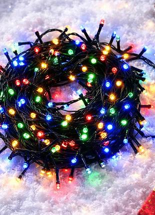 Вулична гірлянда нитка від мережі, 40м, 800 led, різнокольоровий