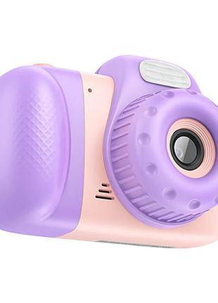 Дитяча фотокамера hoco dv201 dual lens pink
