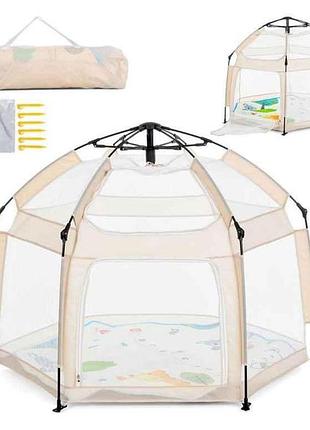 Палатка 146*127*110см бежевая ivory beige mr 1512 тм metr