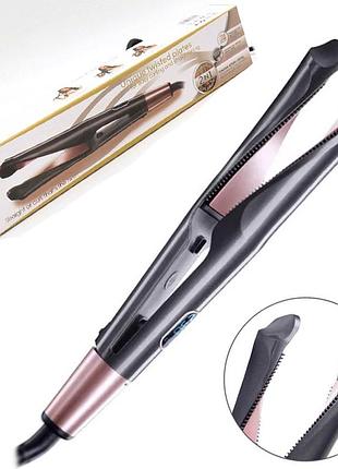 Плойка випрямляч для волосся 2в1 спіральна hair curler 106 wm-002