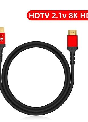 Кабель hdmi на hdmi на 1 метр шнур провід hdmi 8k cable 60hz 2.1v 4k 144hz 3d tv