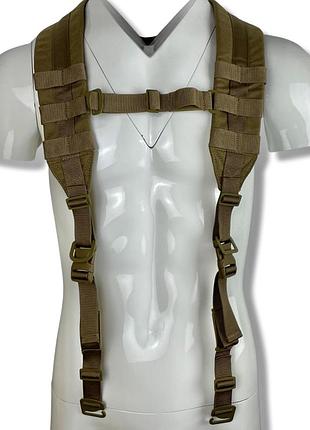 Плечевая система разгружающая тактическая warrior spirit койот