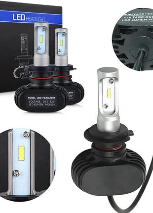 Комплект светодиодных автоламп для фар, 2 шт, headlight s1 h7