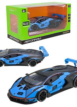Модель автомобиля "lamborghini" ap7700(blue) масштаб 1:24 3