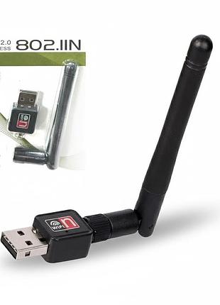 Usb адаптер wi-fi + антенна 300mb