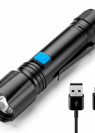 Ручний ліхтар акумуляторний, від usb, cob cb-38-p50