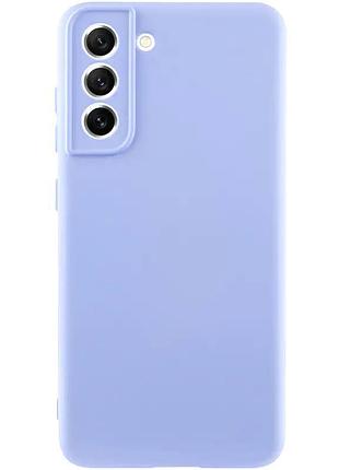 Чехол tpu getman liquid silk full camera для samsung galaxy s22+ сиреневый / light purple