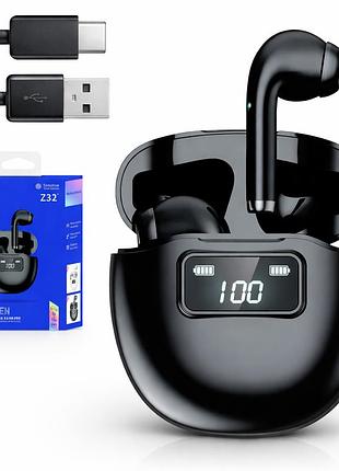 Беспроводные наушники bluetooth, 230 mah, дисплей, usb, double z32
