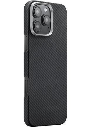 Чохол pc carbon protection slim with magsafe для apple iphone 16 pro (6.3") black