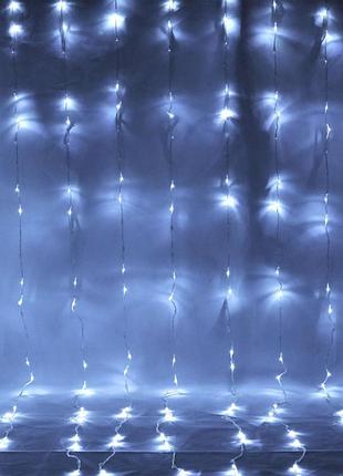 Гірлянда "водоспад штора" від мережі, 3х3м, 480led біла