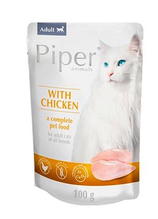 Dolina noteci piper cat з куркою для кішок павуч 100 г